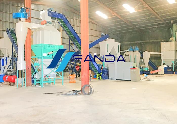 Rice husk pellet plant